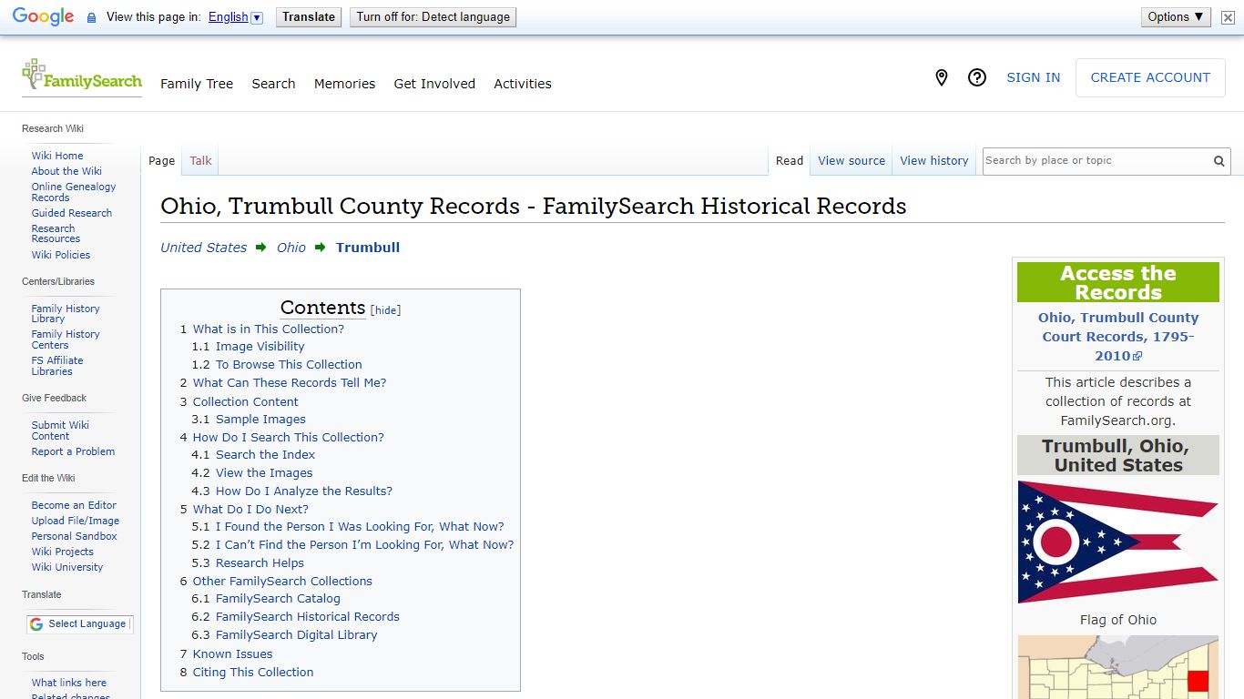 Ohio, Trumbull County Records - FamilySearch Historical Records